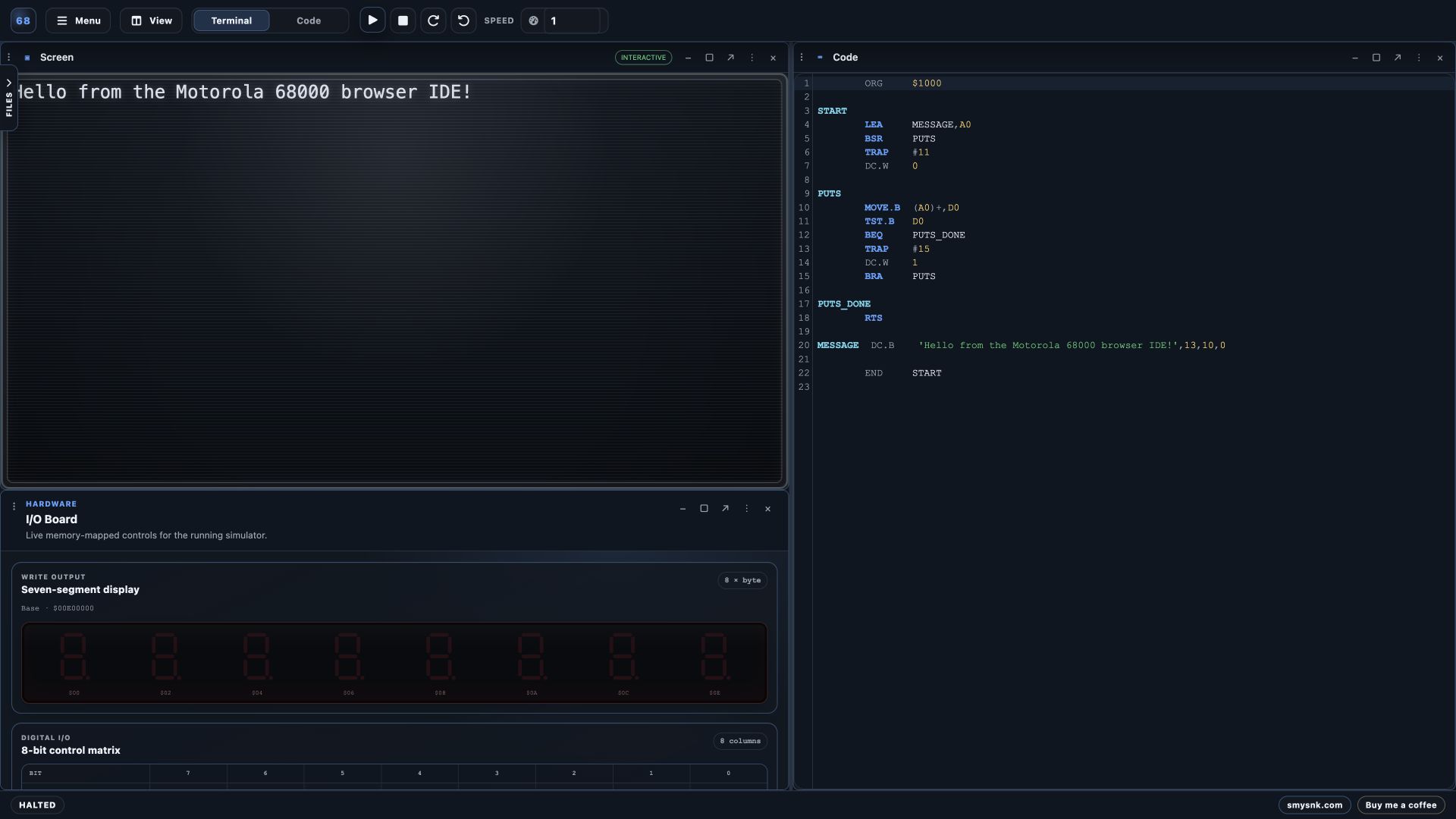 m68k-interpreter screenshot